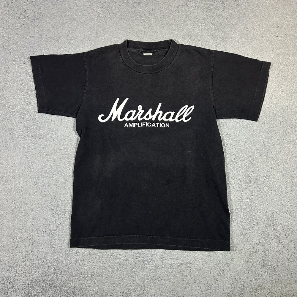 Marshall Amplification Vintage 1990s Black Graphic T-Shirt Men's Small #3289